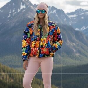 Flash Sale!🦃Obermeyer Colorful Floral Women's Ski Jacket